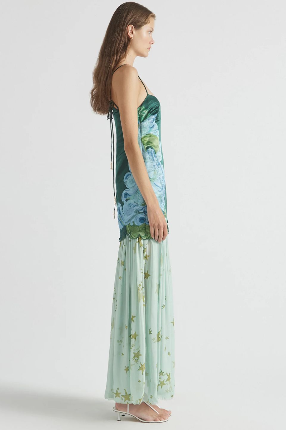 Starry Green Maxi Dress