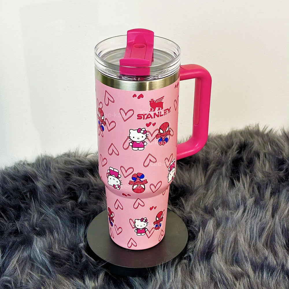 40oz Spidey and Kitty Tumbler