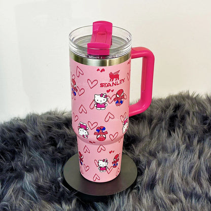 40oz Spidey and Kitty Tumbler