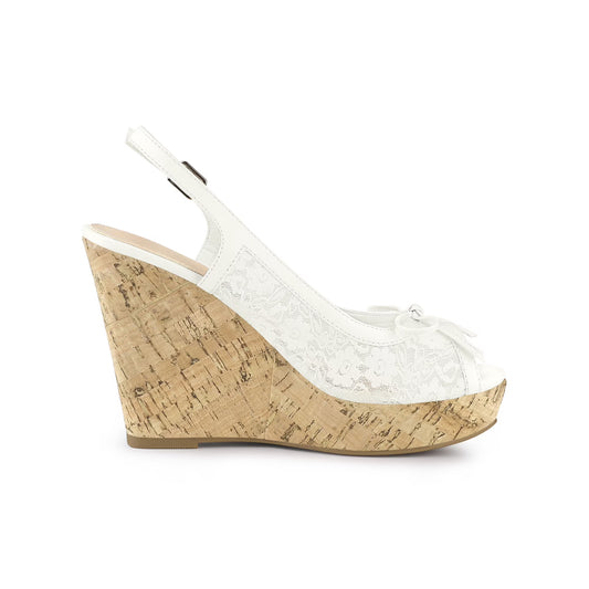 Strappy Lace-Up Wedge Platform Sandal