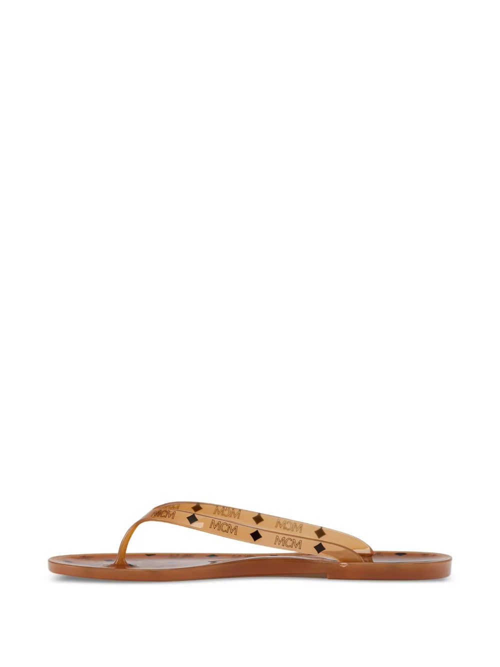 monogram print thong sandals