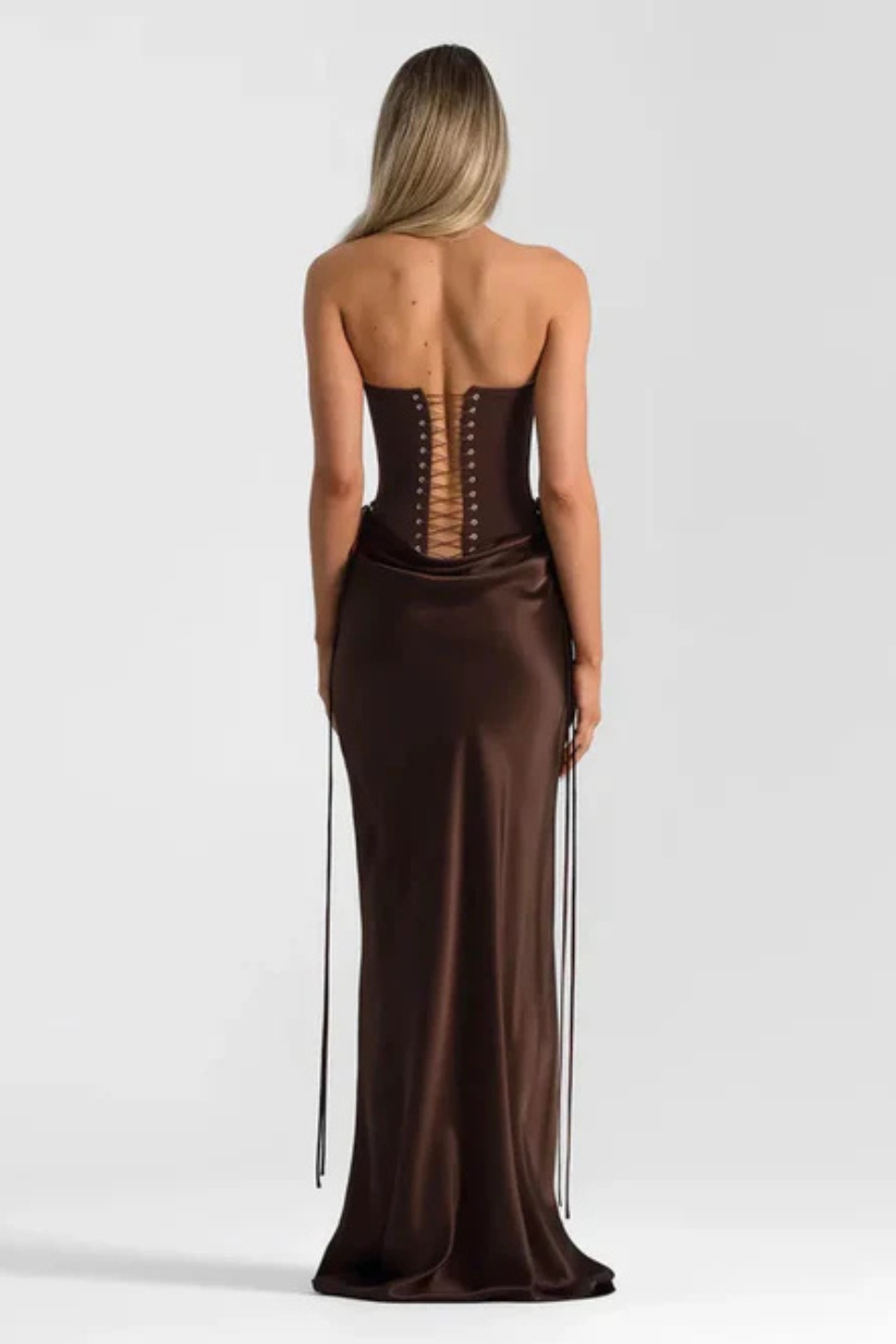 Verity Bustier and Allira Skirt in Espresso
