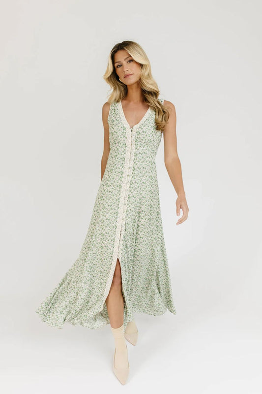 honey floral maxi dress