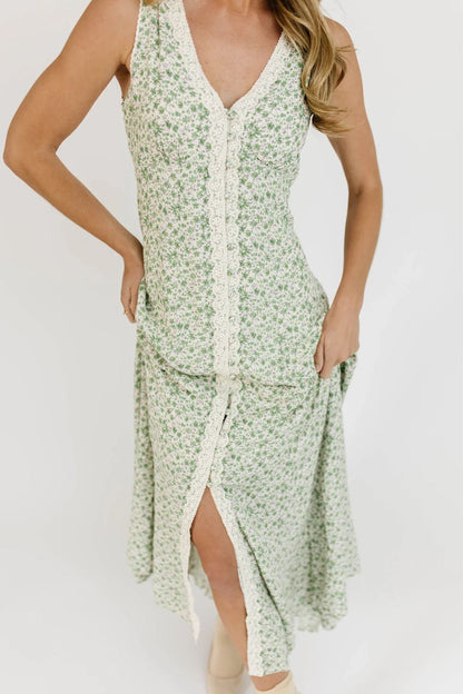 honey floral maxi dress