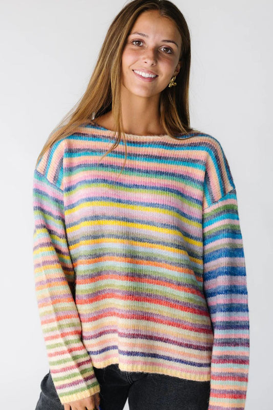Rainbow Stripe Sweater