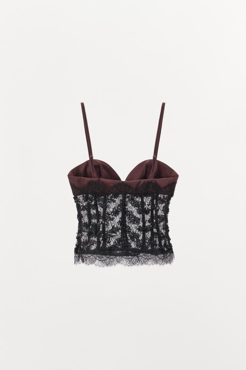 SEQUIN LACE CORSET TOP